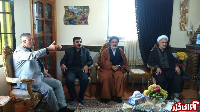 دیدار فرمانداران نکا و میاندرود با خانواده شهید باقری+عکس