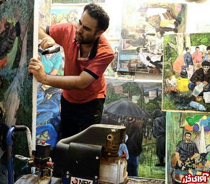 برپایی نمایشگاه نقاشی هنرمند نکایی در گالری طراحان آزاد تهران