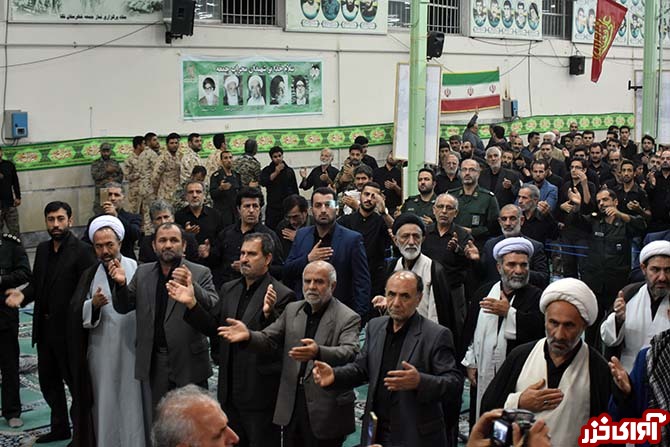 مراسم وداع با شهید رمضان موسی‌نژاد گل‌چالی در نکا