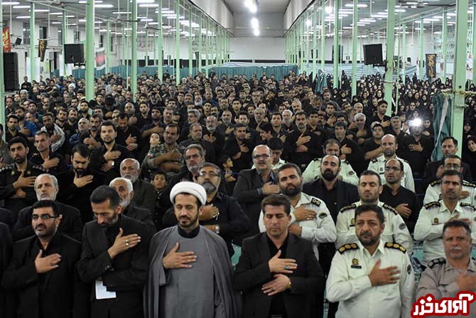 مراسم وداع با شهید رمضان موسی‌نژاد گل‌چالی در نکا