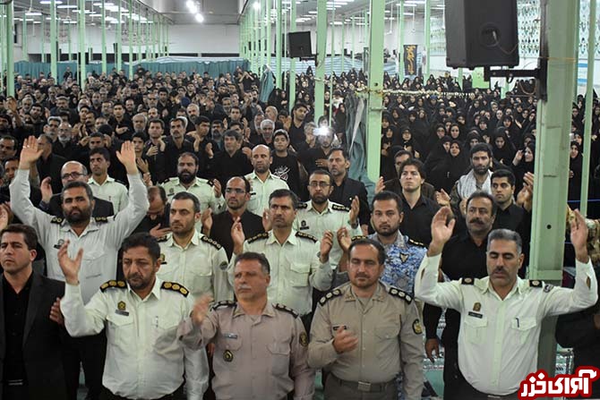 مراسم وداع با شهید رمضان موسی‌نژاد گل‌چالی در نکا
