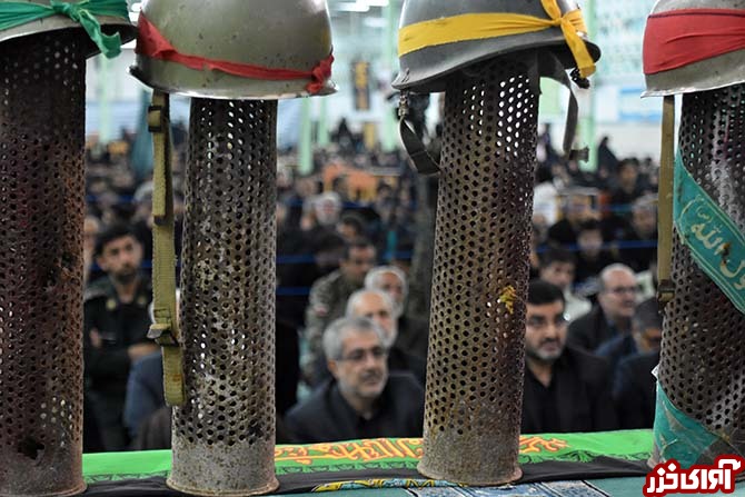 مراسم وداع با شهید رمضان موسی‌نژاد گل‌چالی در نکا