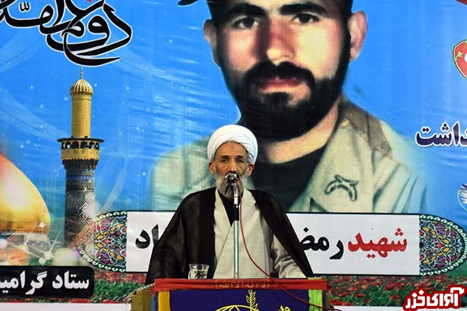 مراسم وداع با شهید رمضان موسی‌نژاد گل‌چالی در نکا