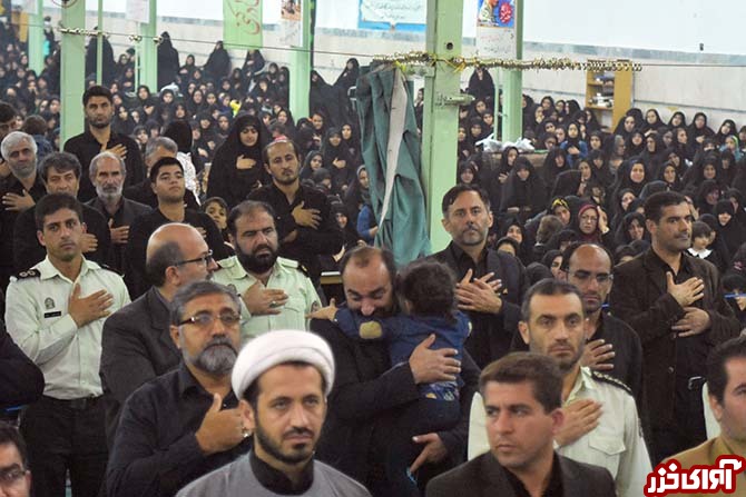 مراسم وداع با شهید رمضان موسی‌نژاد گل‌چالی در نکا
