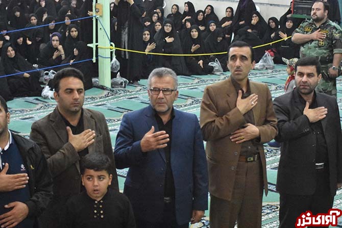 مراسم وداع با شهید رمضان موسی‌نژاد گل‌چالی در نکا