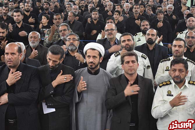 مراسم وداع با شهید رمضان موسی‌نژاد گل‌چالی در نکا