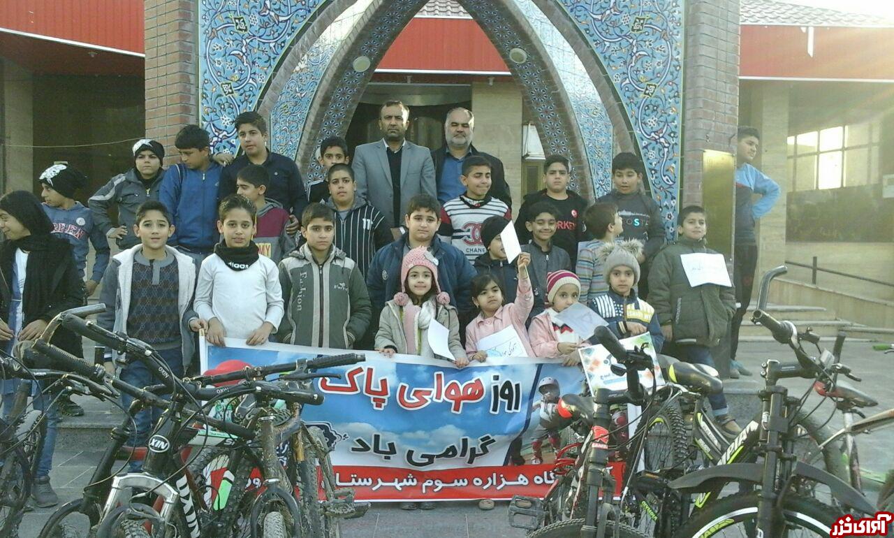 دوچرخهسواری کودکان میاندورود بهمناسبت روز هوای پاک دوچرخهسواری کودکان میاندورود بهمناسبت روز هوای پاک