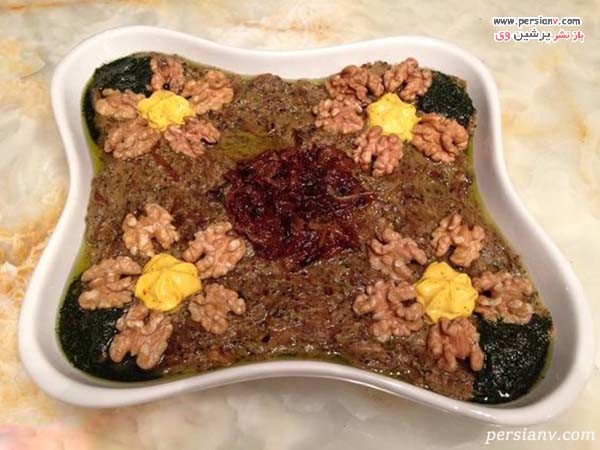 تصاویری زیبا از تزیین کشک بادمجان