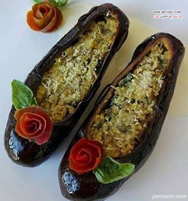 تصاویری زیبا از تزیین کشک بادمجان