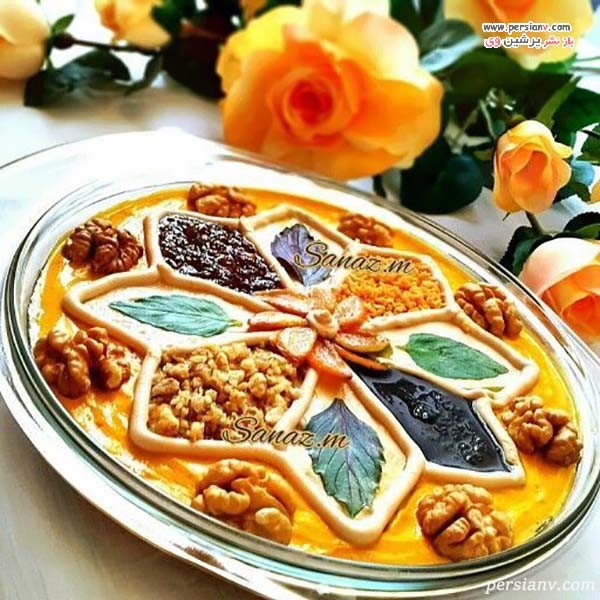 تصاویری زیبا از تزیین کشک بادمجان