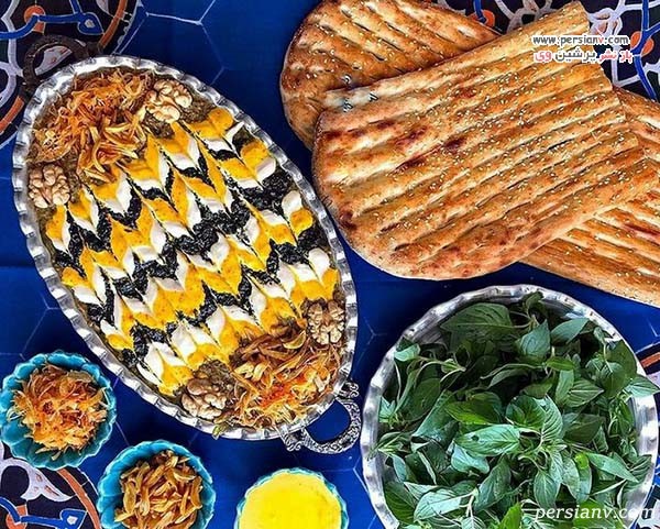تصاویری زیبا از تزیین کشک بادمجان