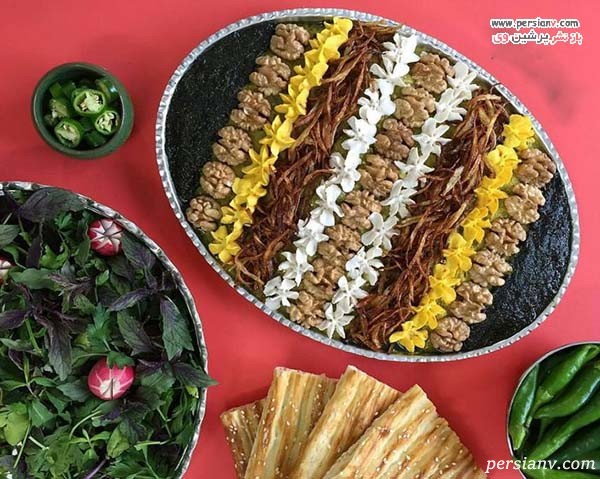تصاویری زیبا از تزیین کشک بادمجان