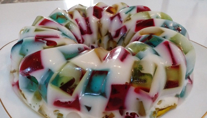 طرز تهیه ژله بستنی خرده شیشه طرز تهیه ژله خرده شیشه
