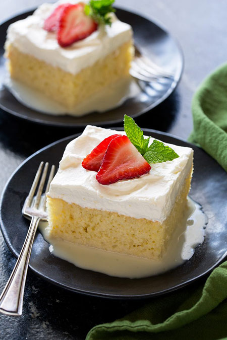 طرز تهیه کیک سه شیر یا Tres Leches طرز تهیه کیک سه شیر یا Tres Leches
