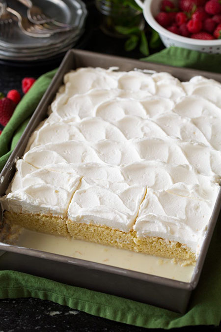 طرز تهیه کیک سه شیر یا Tres Leches طرز تهیه کیک سه شیر یا Tres Leches