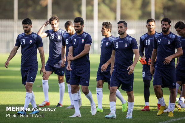 اولین تمرین تیم ملی فوتبال ایران