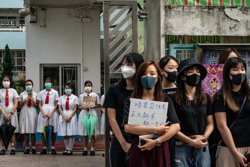 تظاهرات دانش آموزان هنگ کنگی علیه چین/ گتی ایمجز
