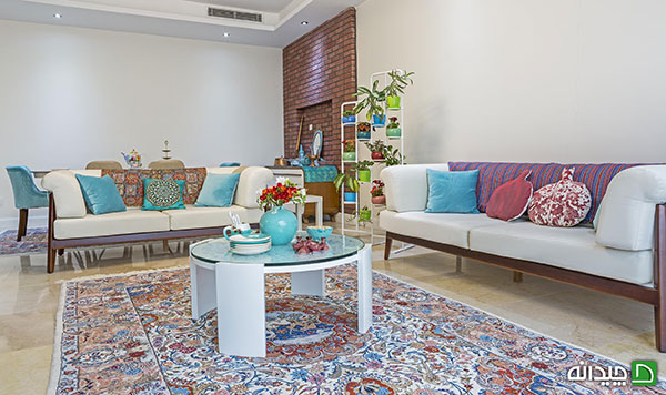 چیدمان خانه های ایرانی، رنگ آبی و کرم در آپارتمان تهران! چیدمان خانه های ایرانی، رنگ آبی و کرم در آپارتمان تهران!