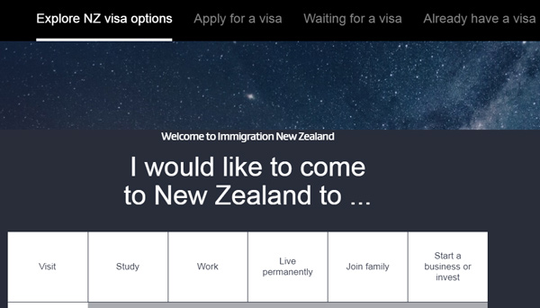 ایندکس  سایت اداه مهاجرت نیوزلند
