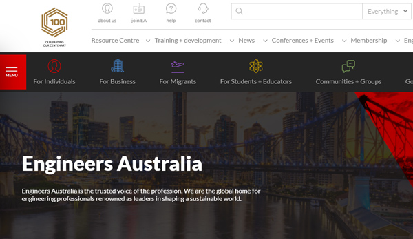 سایت مهندسان استرالیا 