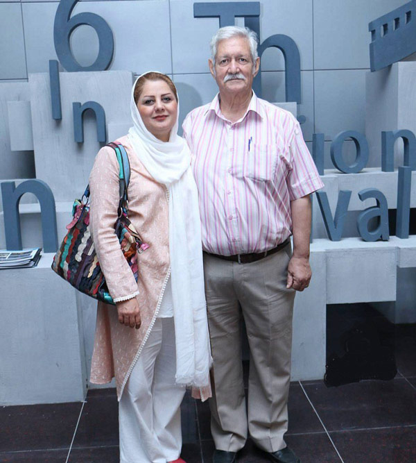 آتش تقی پور و همسرش