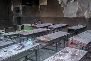 آتش سوزی مدرسه پیرانشهر