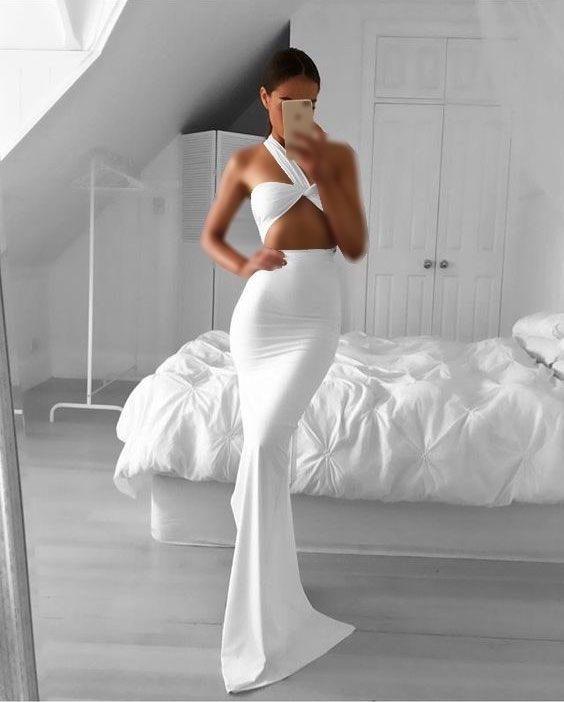 مدل لباس مجلسی سفید 2019