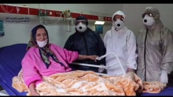 ترخیص بانو 91ساله کرونا مثبت بابلی از بیمارستان