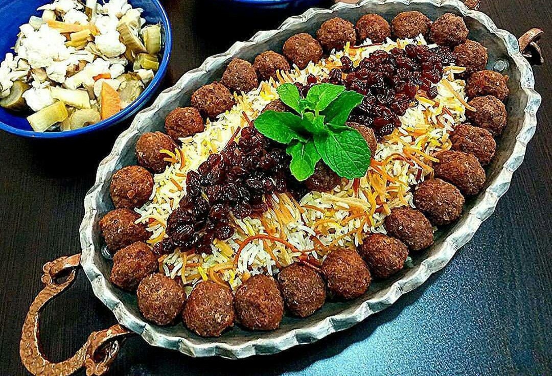 نکات مهم طرز تهیه رشته پلو مجلسی شب عید با مرغ زعفرانی،بدون گوشت یا تهانداز مرغ