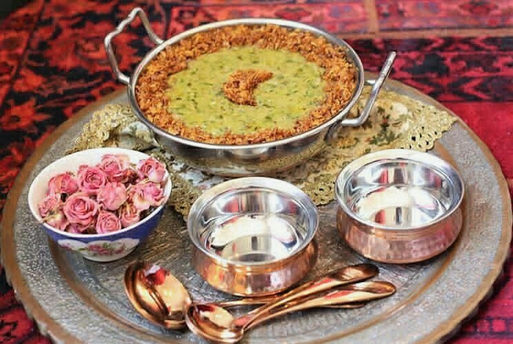 طرز تهیه و ترکیب سبزی بهترین آش سبزی شیرازی و آبادانی با گوشت و بدون گوشت