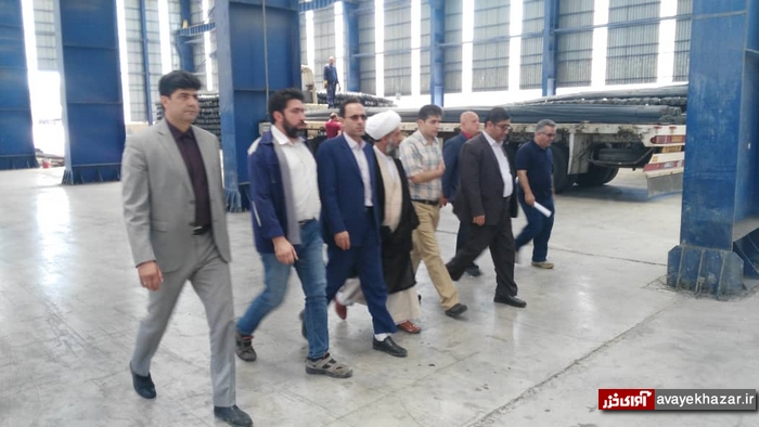 بازدید مسوولان میاندورود از شرکت فولاد ایرانیان