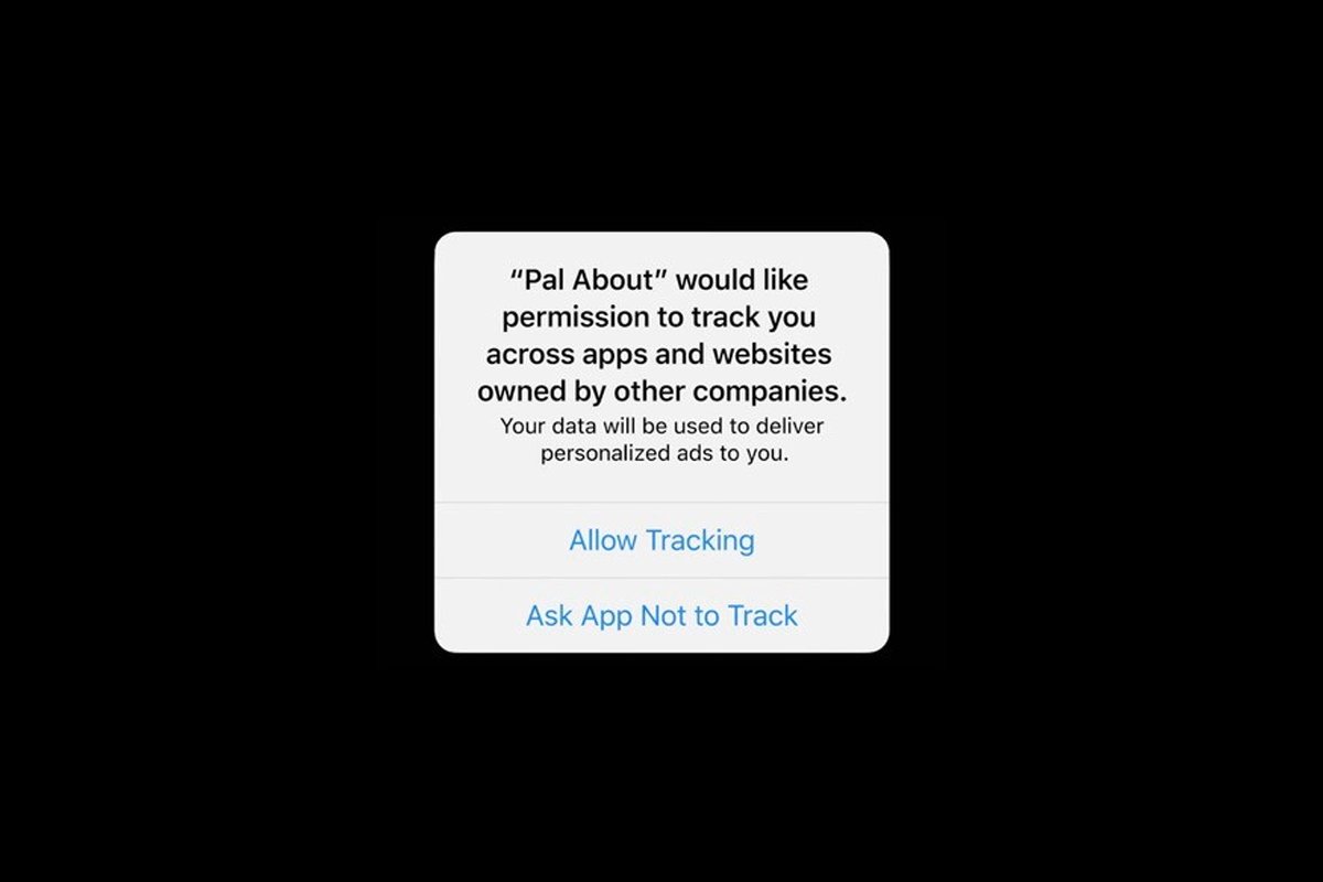 پیام شناور iOS 14 اپل در زمینه رهگیری فعالیت های کاربر برای تبلیغات