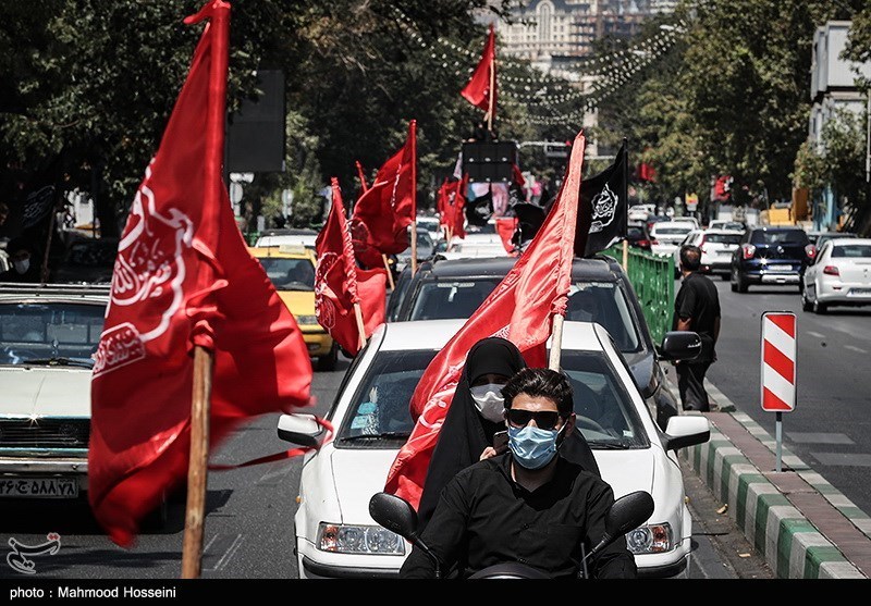 تصاویر: راهپیمایی خودرویی دسته عزاداران تاسوعای حسینی