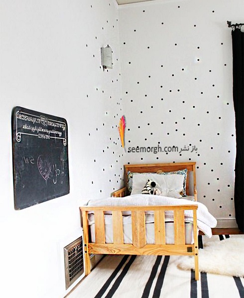 درست کردن کاغذ دیواری ساده برای اتاق نوجوان ,کاغذ دیواری,ساخت کاغذ دیواری,کاغذ دیواری ارزان,اتاق نوجوان,