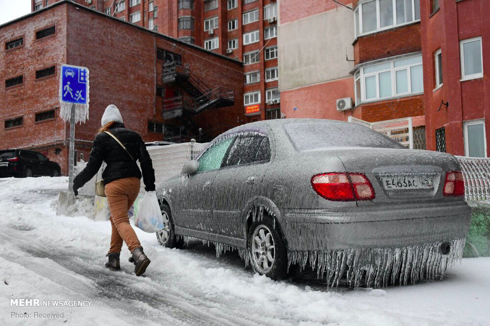 شرق روسیه یخ زد