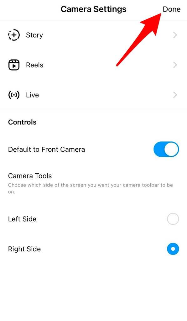 چگونه تنظیمات دوربین را در اینستاگرام تغییر دهیم؟