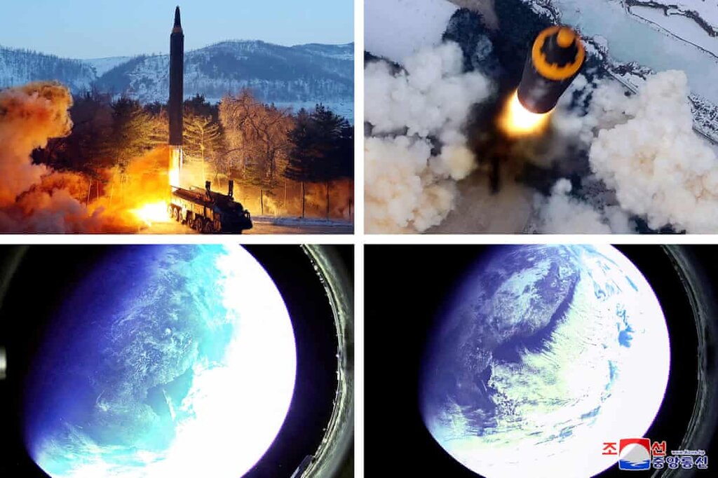 کره شمالی تصاویری از فضا از آزمایش موشک میان‌بردش منتشر می‌کند