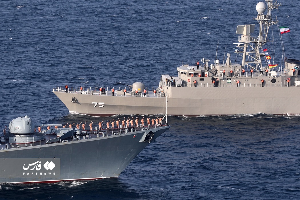  رزمایش دریایی ایران، روسیه و چین 