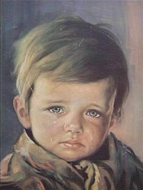 راز عجیب و خوفناک نقاشی نفرینشده / عکس