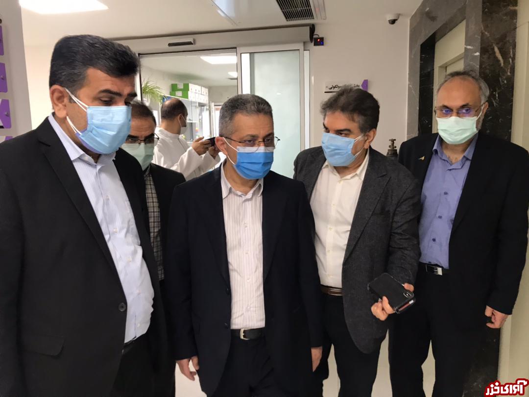 بازدید معاون وزیر بهداشت به همراه نماینده مردم ساری و میاندورود از بیمارستان‌های کرونایی ساری