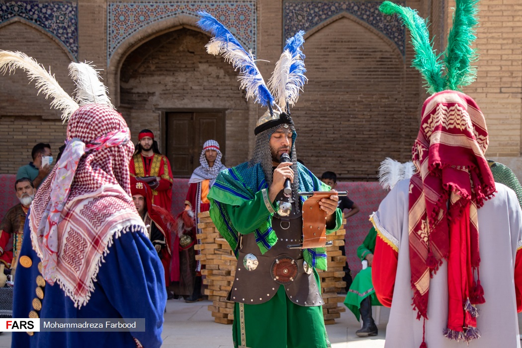 اجرای نمادین مراسم  تعزیه حضرت احمدبن موسی شاهچراغ (ع) در مسجد تاریخی  جامع عتیق شیراز