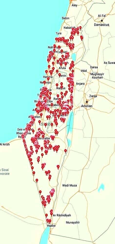 عکس | بازتاب گسترده چاپ نقشه اهداف حمله احتمالی ایران به اسرائیل | نقشه حملات ‌ترسناک است چه رسد به خود حمله!