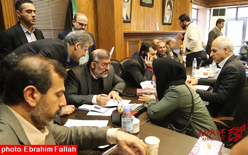 ملاقات فرماندار و مسئولان مرکز مازندران با مردم