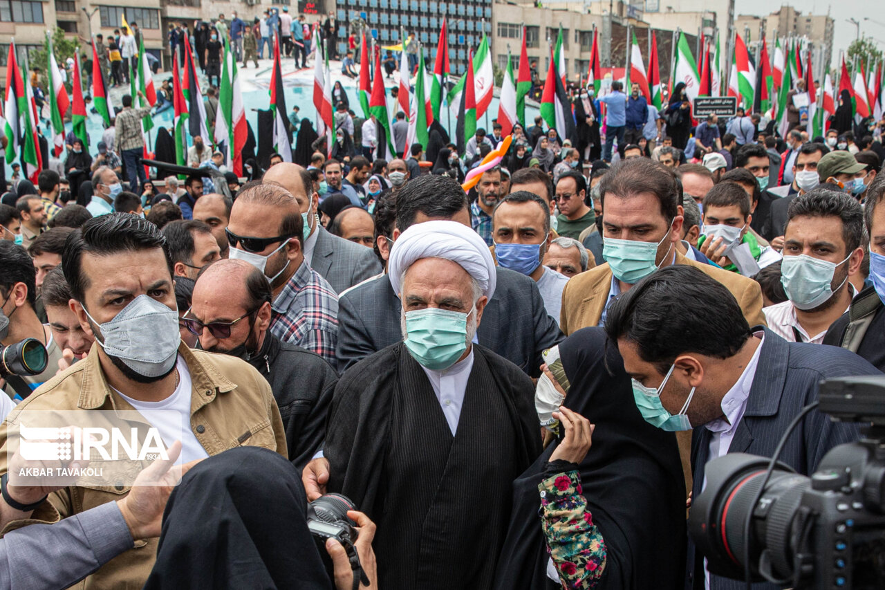 تصاویر: حضور شخصیت ها در راهپیمایی روز قدس