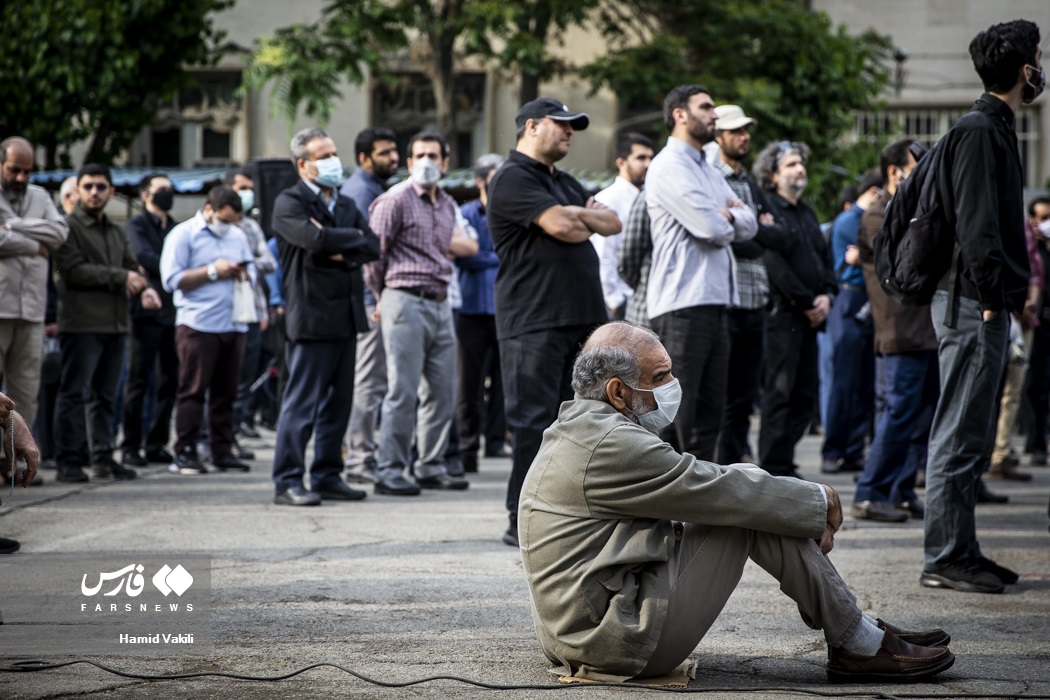 تصاویر: مراسم وداع با پیکر نادر طالب‌ زاده