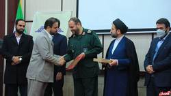 تجلیل از جهادگران قرارگاه عهد خدمت بسیج دانشجویی سپاه کربلا