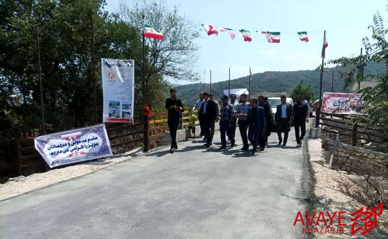 افتتاح پل گلزار شهدا روستای «تیله‌نو» گلوگاه