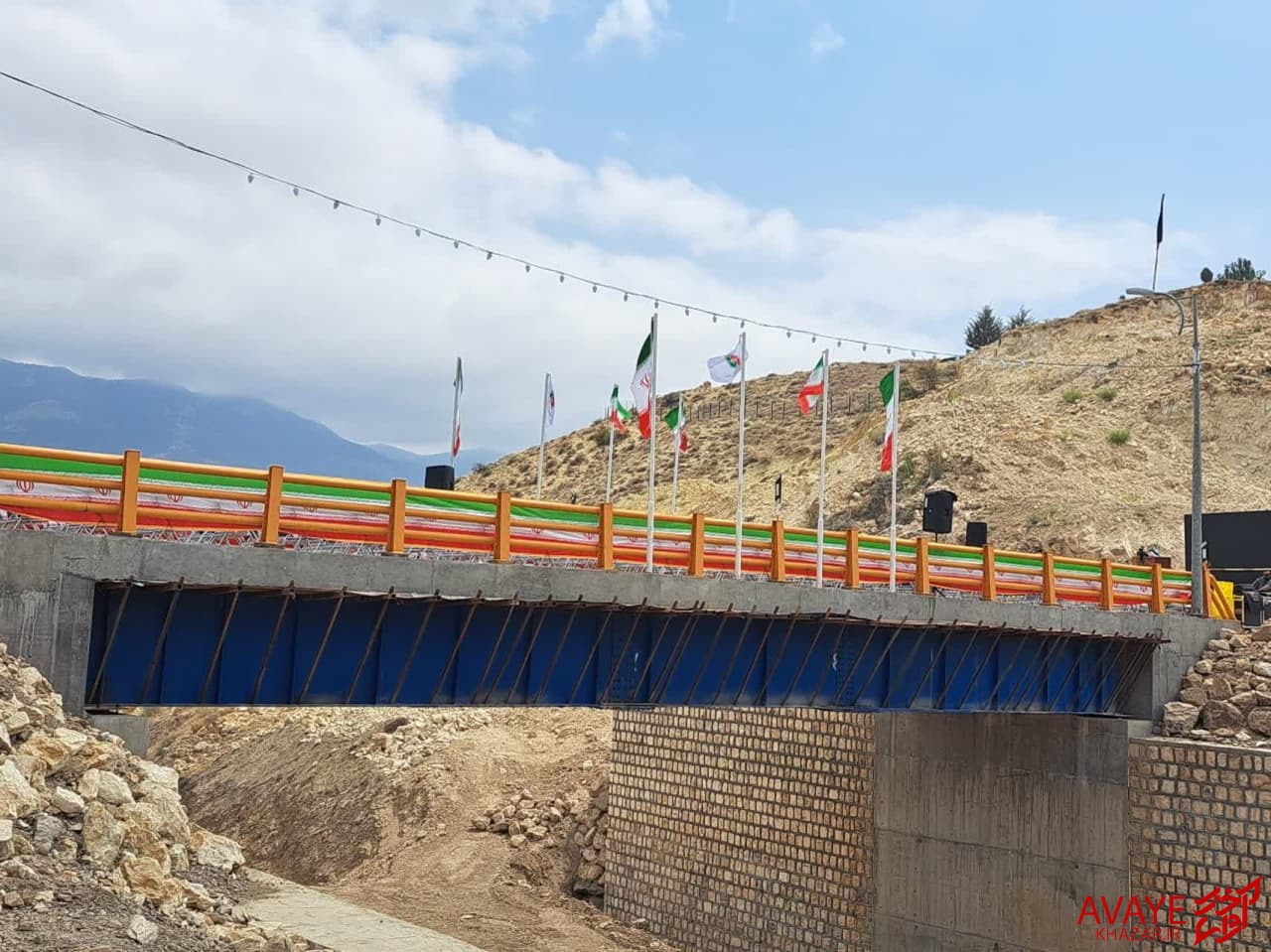 افتتاح پل روستای «اروست» پس از ۲۸ سال