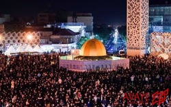 میدان امام حسین (ع) تهران و اشک حسرت در فقدان شهدای خدمت