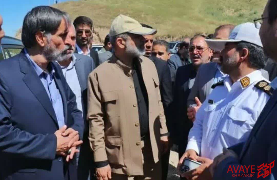 بازدید وزیر کشور از محدوده فرونشست جاده بجنورد به آشخانه